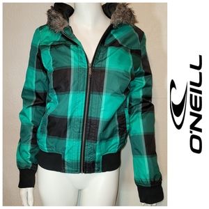 Oneill Plaid Bomber Jacket
